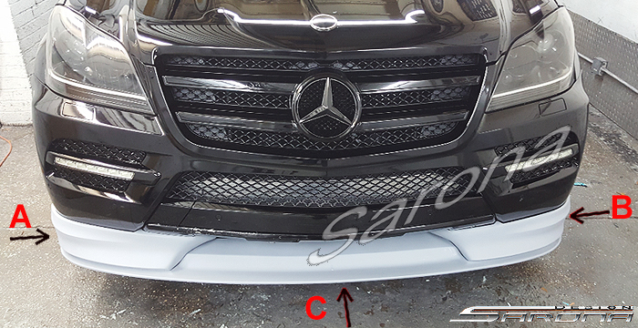 Custom Mercedes GL  SUV/SAV/Crossover Front Add-on Lip (2006 - 2012) - $790.00 (Part #MB-056-FA)